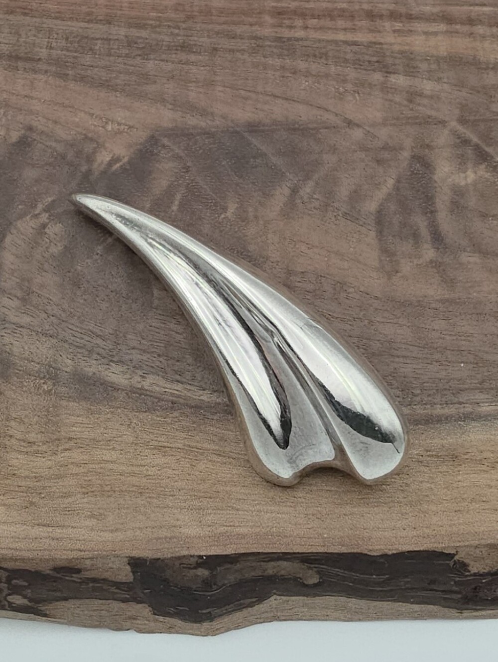 Vintage 925 Sterling Silver Taxco Mexico Modernist Statement Brooch SA de CV